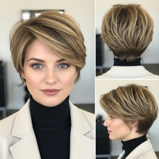 Volumizing Short Pixie for Fine Hair