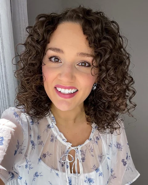 Bouncy Medium Curly Cut for Natural Volume