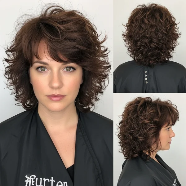 Butterfly Haircut Curly Hair Oval Face