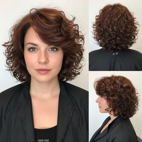 Butterfly Haircut Curly Hair Round Face
