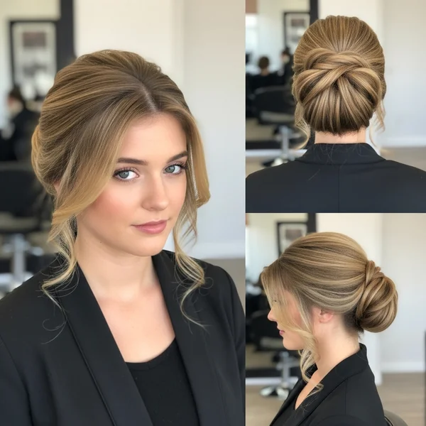 Prom Hairstyles Half Up Half Down Bun