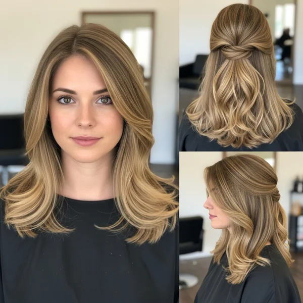 Prom Hairstyles Half Up Half Down Medium