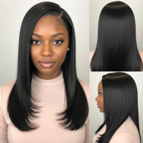 Straight Hairstyles for Black Women Prom