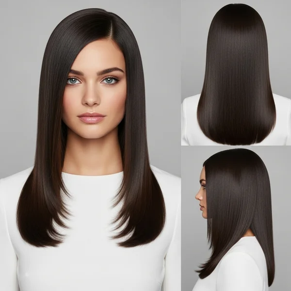 Straight Hairstyles for Wedding