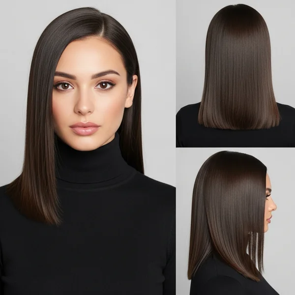 Straight Hairstyles Half Up Half Down