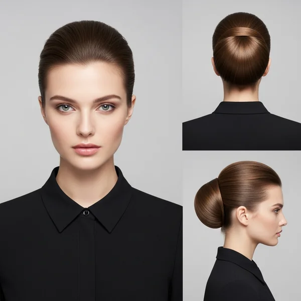 Straight Hairstyles Updo