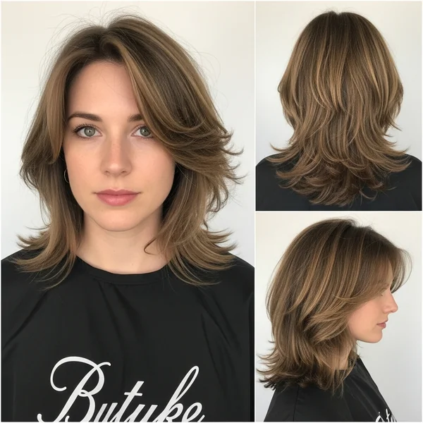 Unstyled Butterfly Haircut