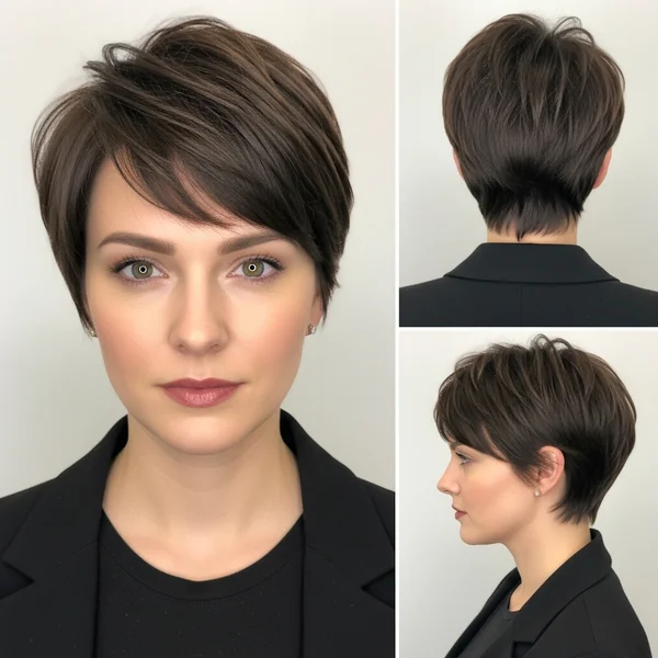 Winter Short Pixie Hairstyle