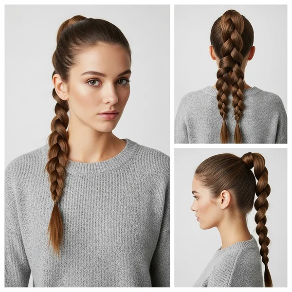 2 Braided Ponytail Hairstyles