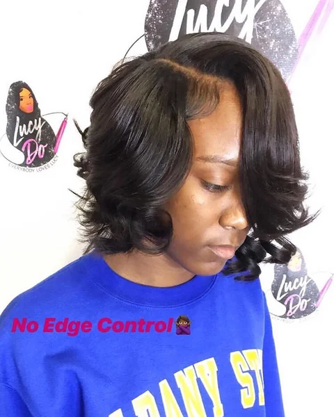 Dark Chocolate Sleek Bob with Seamless Part