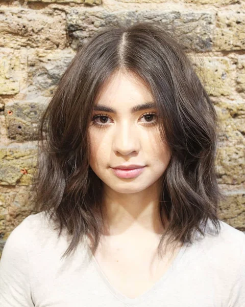 Golden Honey Balayage Bob with Tousled Waves