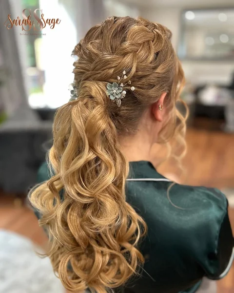 Sleek, High-Shine Long Ponytail with Polished Waves