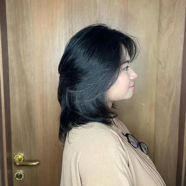 Soft Layered Brunette Butterfly Cut
