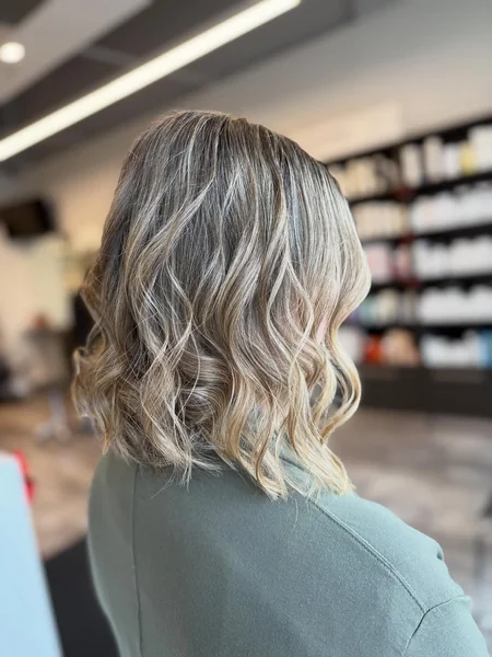 Sun-Kissed Textured Lob with Lived-In Dimensional Waves