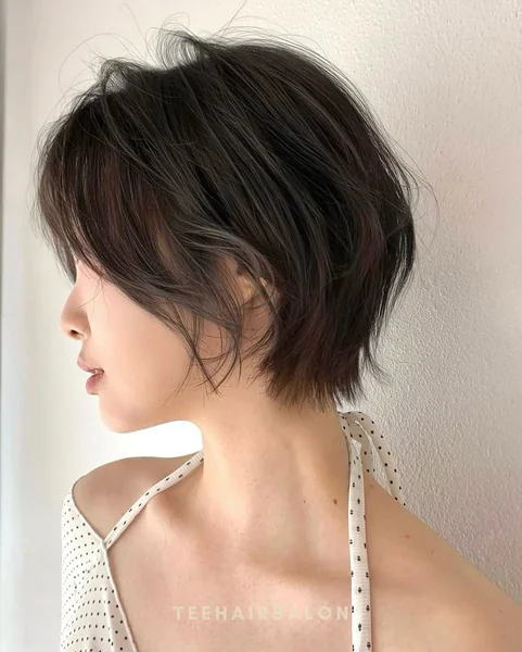 Textured Dark Bixie with Full Volume