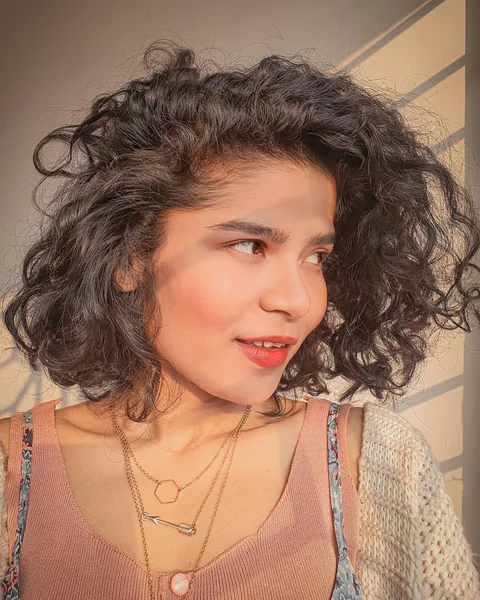 Voluminous Natural Curly Bob for Short Hair