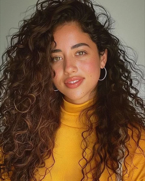 Voluminous Natural Spiral Curls for Prom Night