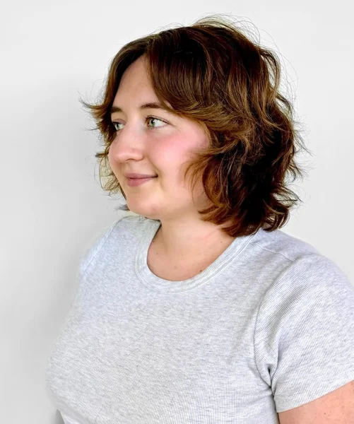 Wavy Textured Shag Bob with Effortless Volume