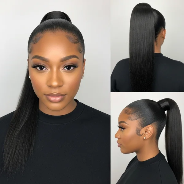 African American Sleek Ponytail Hairstyles