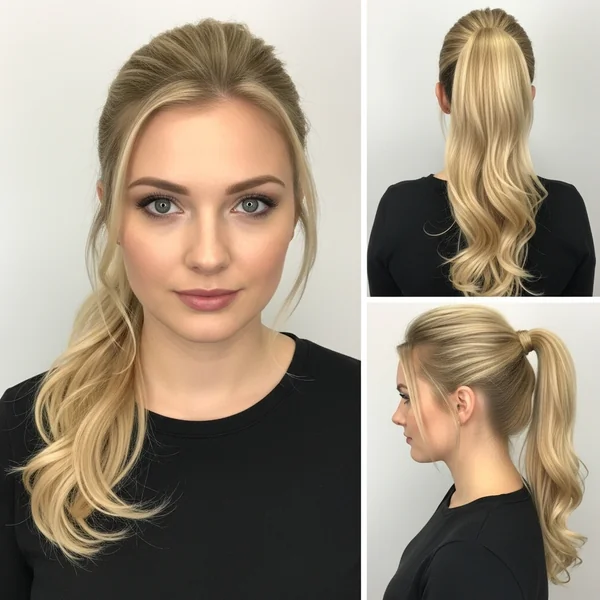 Barbie Ponytail With Swoop Curl