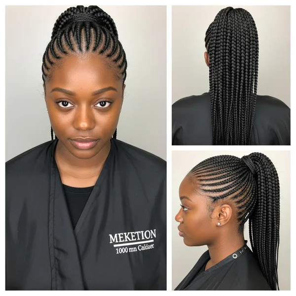 Braided Ponytail Hairstyles Black Women 4C Hair