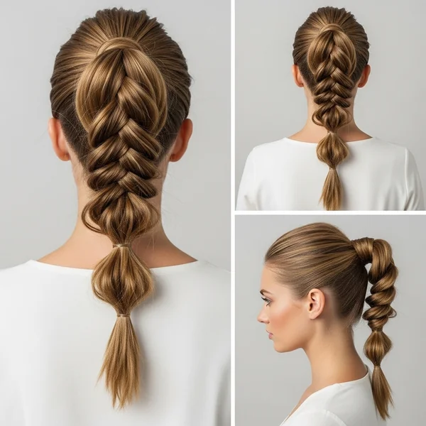 Braided Ponytail Hairstyles Wedding