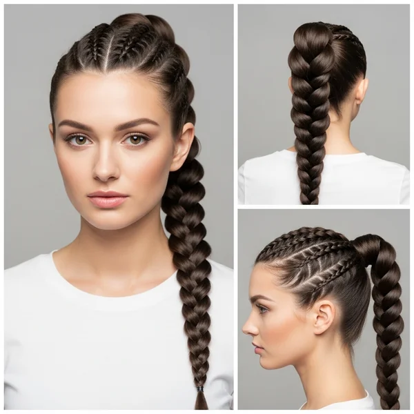 Braided Ponytail Hairstyles White Women
