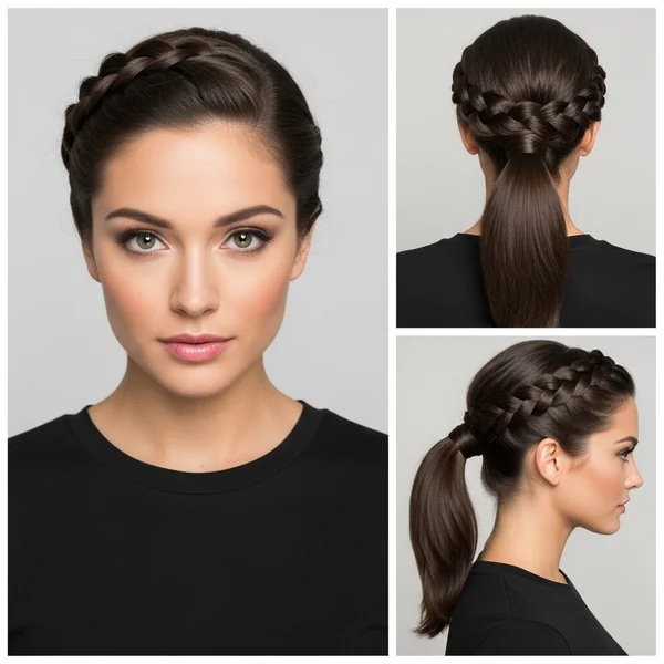 Braided Updo Ponytail Hairstyles