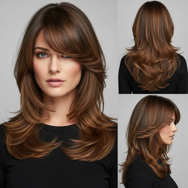 Butterfly Haircut Long Hair With Bangs