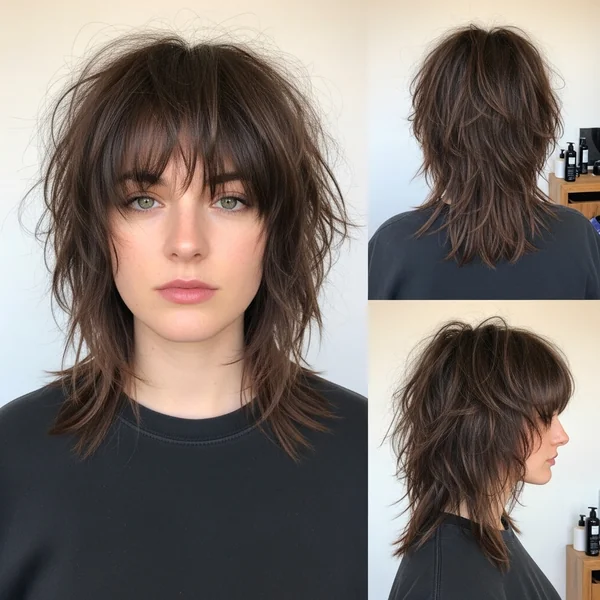 Choppy Shag Hairstyles Medium