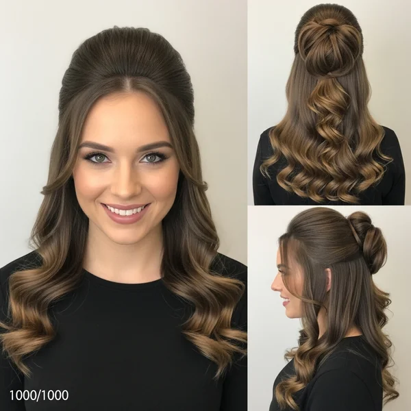 Christmas Hairstyles Half Up Half Down