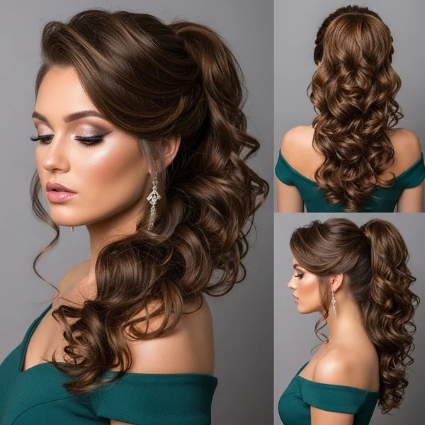 Curly Ponytail Hairstyles For Prom