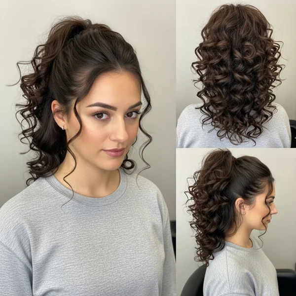 Curly Ponytail Hairstyles
