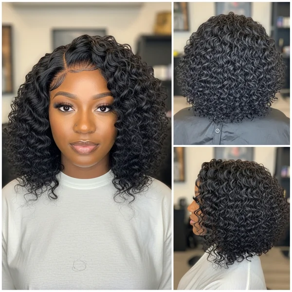 Curly Bob Hairstyles For Black Women Wig