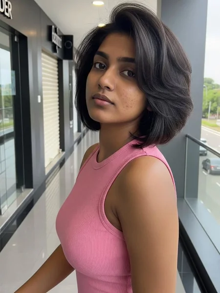 Deep Brunette Bouncy Bob with Soft Layers