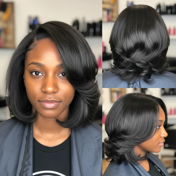 Flip Over Hairstyles for Black Women