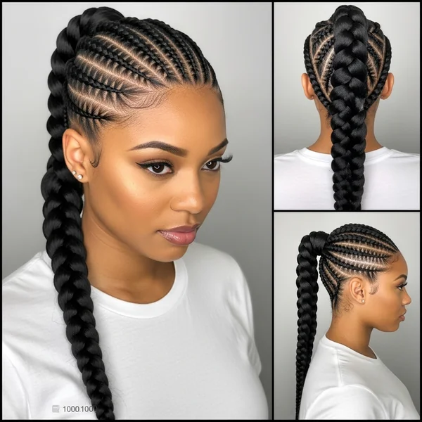 Frontal Braided Ponytail Hairstyles