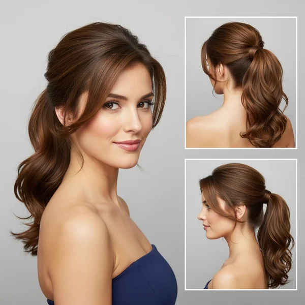 Hairstyles For Prom Medium Length Ponytail