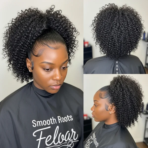 High Curly Weave Ponytail Hairstyles for Black Women