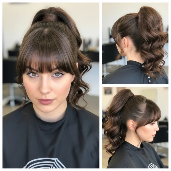 High Ponytail With Bangs Hairstyles