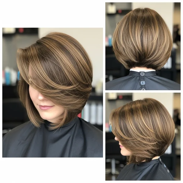 Inverted Layered Bob Hairstyles
