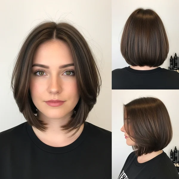 Layered Bob Hairstyles Chin Length