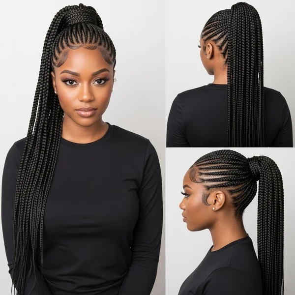 Long Braided Ponytail Hairstyles