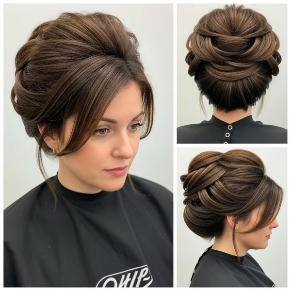 Long Bob Hairstyles For Thick Hair Updo