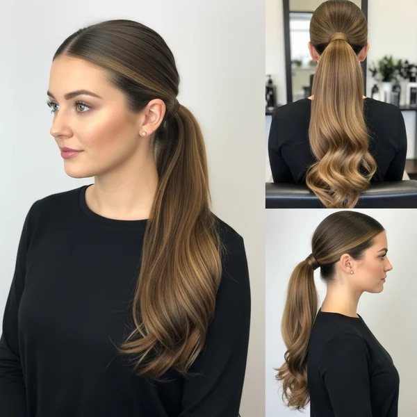 Long Low Ponytail Hairstyles