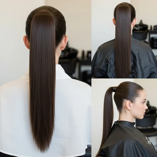 Long Straight Ponytail Hairstyles