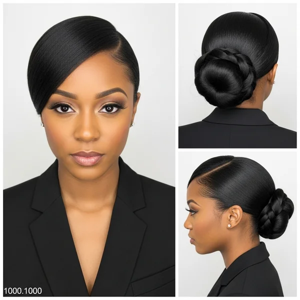 Low Bun Hairstyles for Black Women Prom