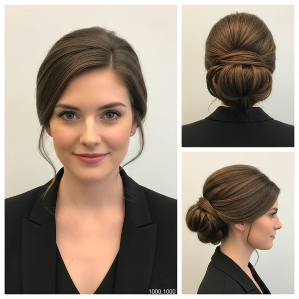 Low Bun Prom Hairstyles Brown Hair