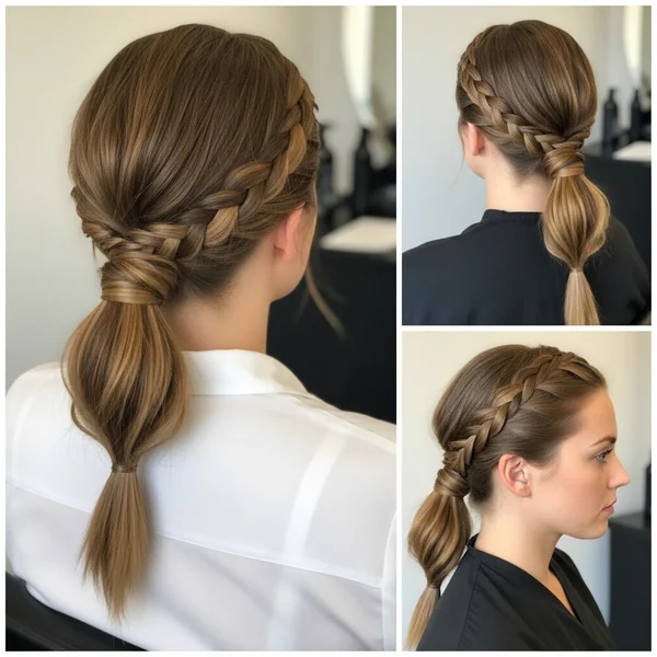 Low Braided Ponytail Hairstyles