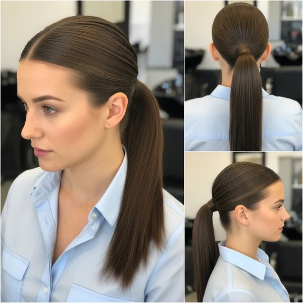 Low Straight Ponytail Hairstyles